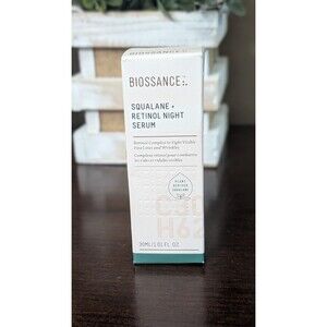 Biossance Squalane + Retinol Night SERUM 1.01oz NIB skincare